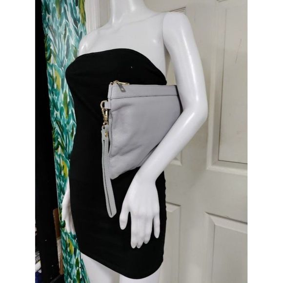 Laura Di Maggio Milano Women's Italian Butter Soft Leather Oversized Wristlet - Picture 2 of 10